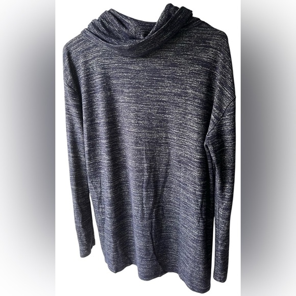 Gap Blue and Gray Mock Cowl Neck Long Sleeve Sweater Medium - Picture 7 of 7